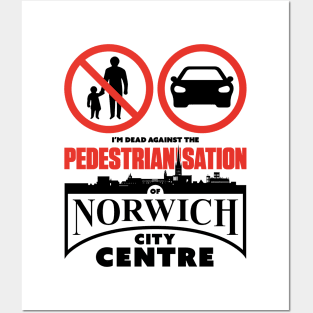 The Pedestrianisation of Norwich City Centre Posters and Art